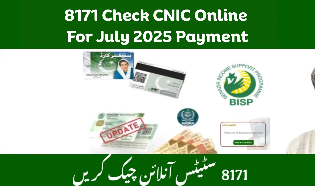 BISP 8171 CNIC Check Online for Rs 13500 July 2025 Payment Made Easy