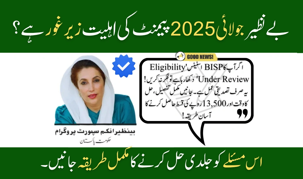 BISP July 2025 Eligibility Under Review What That Means and How Long It Takes
